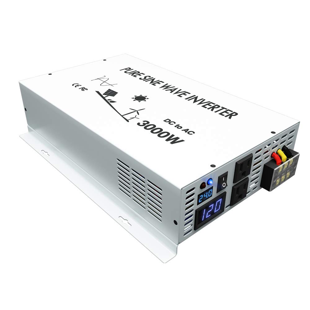 Inverter Pure Sine Wave 60Hz 120V 3000W - Pure Sine Wave อินเวอร์เตอร์พาวเวอร์3000W 24V To