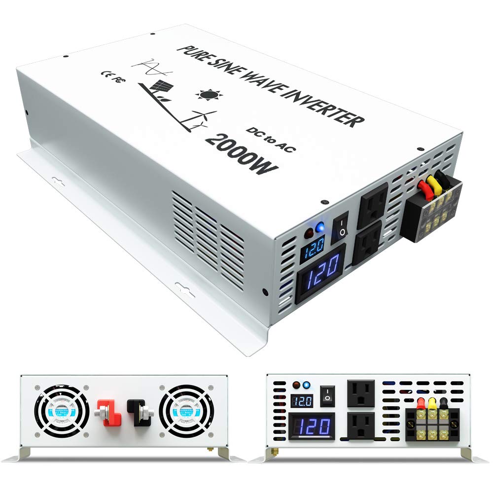 Inverter Pure Sine Wave 60Hz 120V 3000W - Off Grid Solar อินเวอร์เตอร์24V 120V 1500W