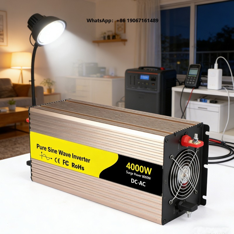 Pure Sine Wave Inverter 5000W 48V 220V - อินเวอร์เตอร์พลังงานแสงอาทิตย์เฟสเดียว คลื่นไซน์บริสุทธิ์ DC 12V/24V/48V AC 110V/220V/230V
