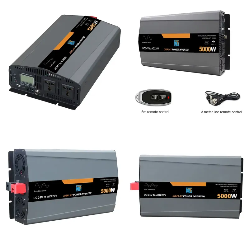 Off Grid Solar Inverter 48V 6000W - สำหรับอินเวอร์เตอร์แปลงไฟกระแสตรง 12V 24V 48V เป็นกระแสสลับ 110V