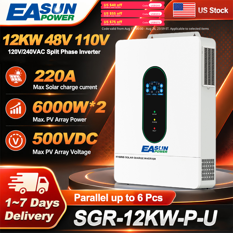 Grid Tie Inverter Limiter 2000W - อินเวอร์เตอร์พลังงานแสงอาทิตย์แบบเชื่อมต่อกริด 12KW ระบบ Split Phase รุ่น