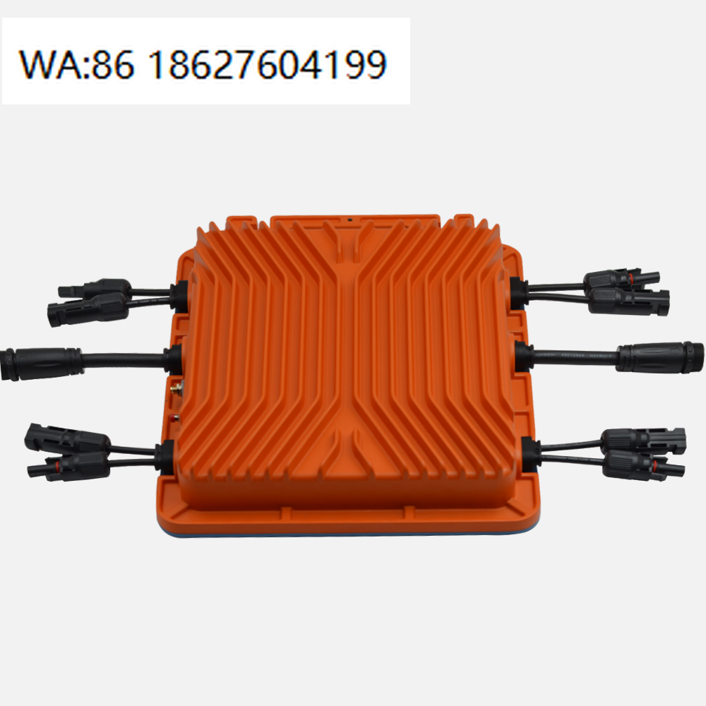 Micro Inverter 1400W Solar Grid Tie - ไมโครอินเวอร์เตอร์แบบเชื่อมต่อกริด 1400W ควบคุมผ่าน WIFI วัสดุอะลูมิเนียมหล่อขึ้นรูปสีดำ กันน้ำระดับ