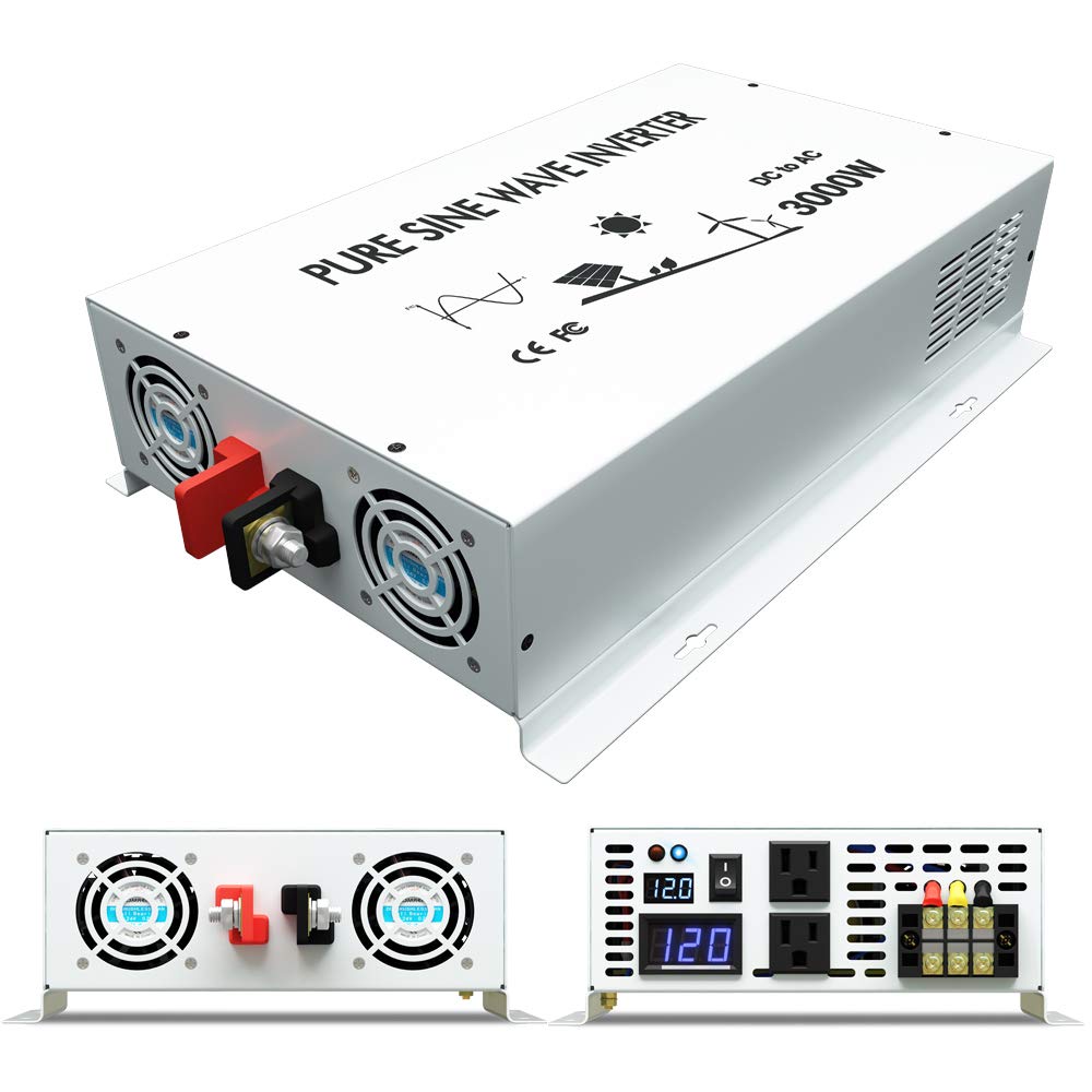 Pure Sine Wave อินเวอร์เตอร์พา - Inverter Pure Sine Wave 60Hz 120V 3000W บทวิจารณ์และราคา