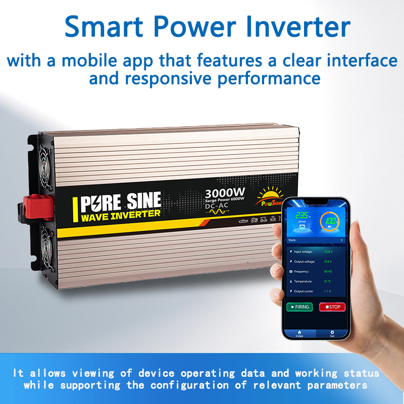 อินเวอร์เตอร์แปลงไฟอัจฉริยะ สำ - Inverter Pure Sine Wave 60Hz 120V 3000W บทวิจารณ์และราคา