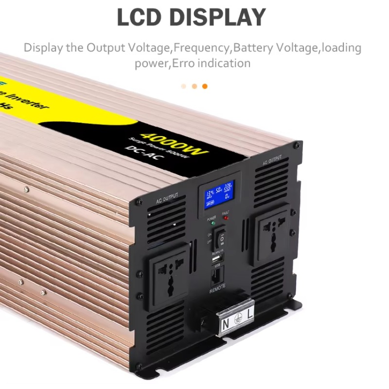 อินเวอร์เตอร์พลังงานแสงอาทิตย์ - Pure Sine Wave Inverter 5000W 48V 220V บทวิจารณ์และราคา