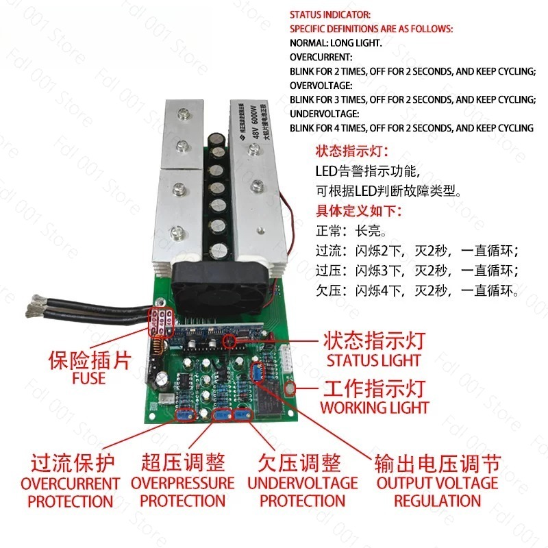 อินเวอร์เตอร์คลื่นไซน์บริสุทธิ - Pure Sine Wave Inverter Board 24V 48V บทวิจารณ์และราคา