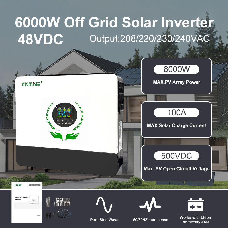 อินเวอร์เตอร์พลังงานแสงอาทิตย์ - Off Grid Solar Inverter 48V 6000W บทวิจารณ์และราคา
