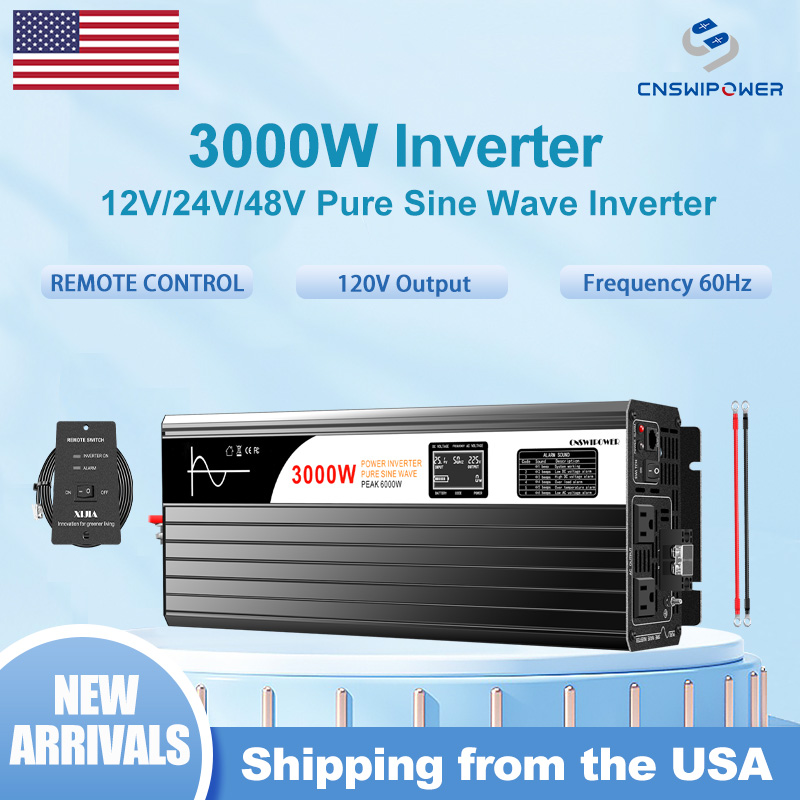 อินเวอร์เตอร์คลื่นไซน์บริสุทธิ - Inverter Pure Sine Wave 60Hz 120V 3000W บทวิจารณ์และราคา