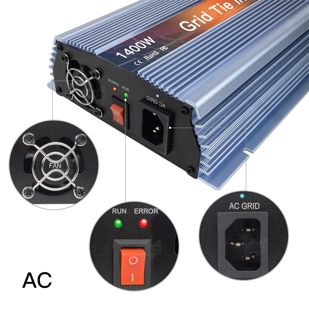 อินเวอร์เตอร์พลังงานแสงอาทิตย์ - Micro Inverter 1400W Solar Grid Tie บทวิจารณ์และราคา